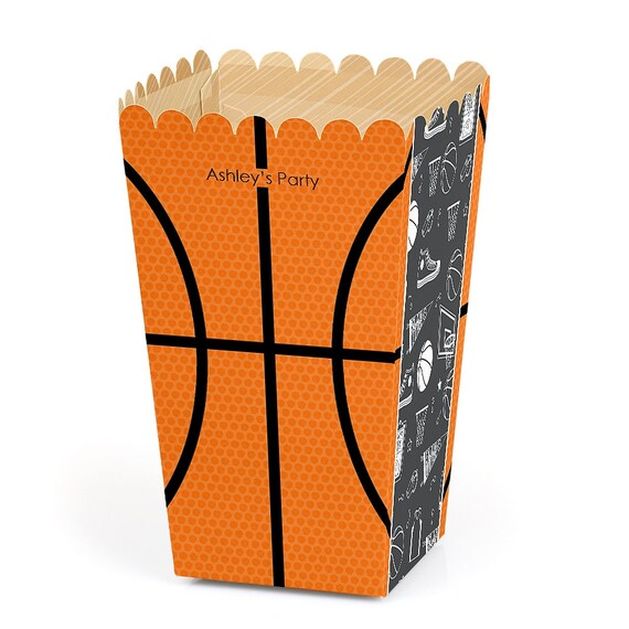 Basketball Popcorn Boxes 12 Pack Movie Theatre Style