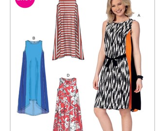 McCall's Pattern M7403 Misses' Sleeveless, Side-Panel Dresses and Belt