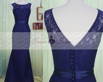 Navy blue bridesmaid dresses different styles