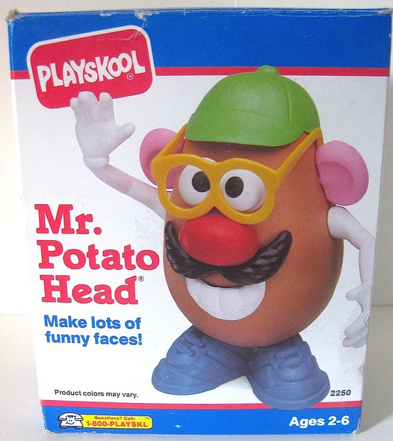 Vintage 1990 Mr.potato Head In Original Box Toy