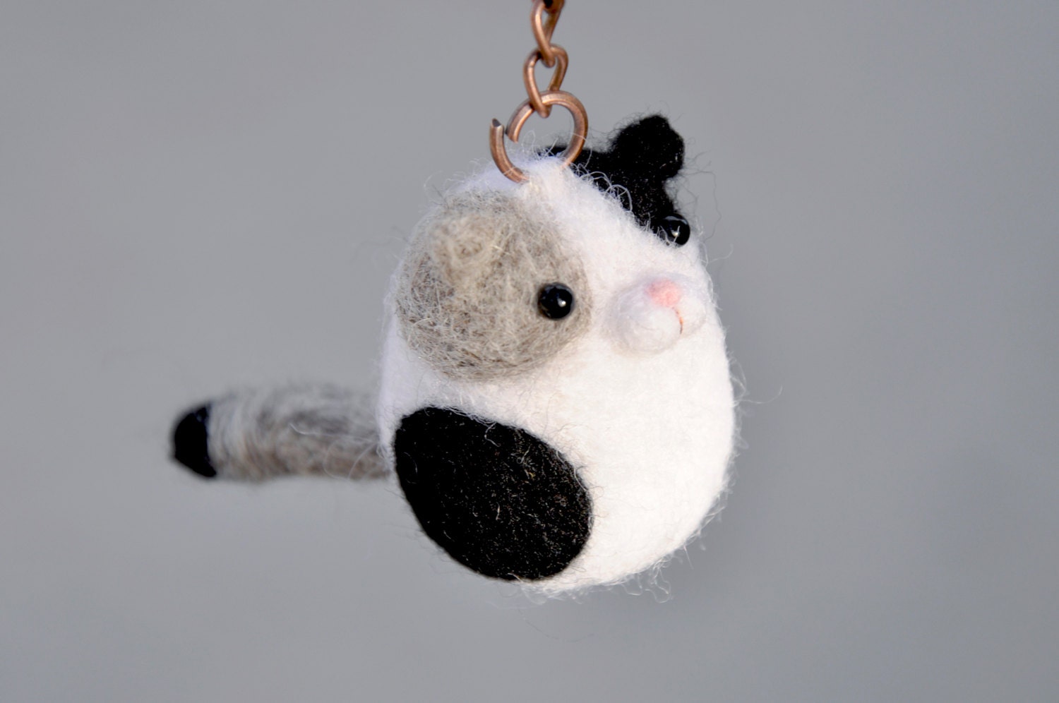 Amigurumi cat keychain needle felt animal keychain amigurumi