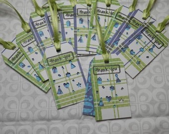 THANK YOU TAGS, Baby Shower Tags, Party Goods, Paper Goods, Package Tags, Gift Tags, Food Tags, Wishing Tree Tags, Thank you Tags