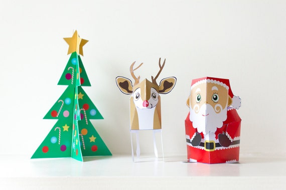 Christmas Papercraft / Christmas Decoration / Papercraft Kit