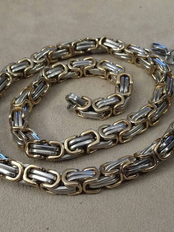 Biker Chain Byzantine Stainless Steel Heavy Weight High