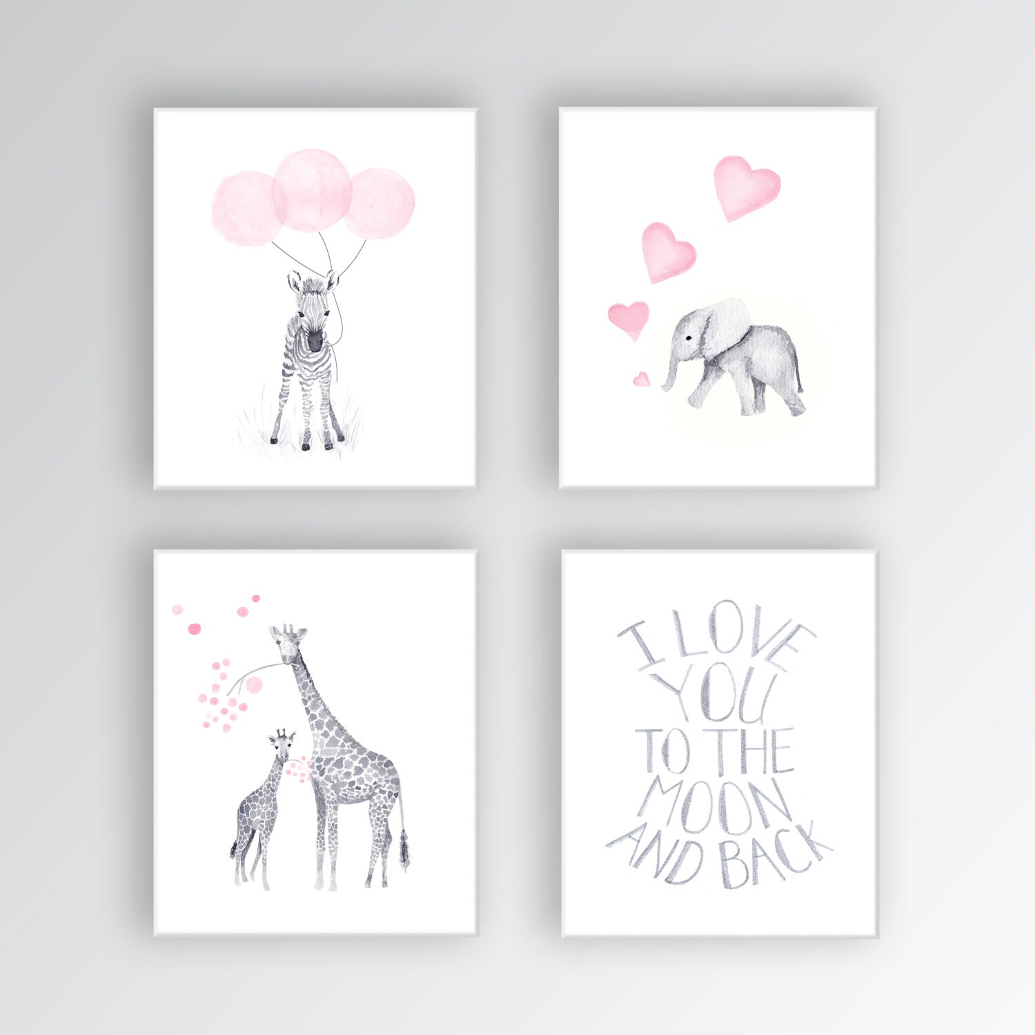 CANVAS Art for Kids Room Artwork for Nursery Baby Girls Room