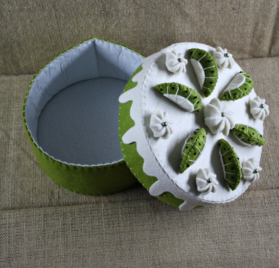 Felt Box/Jewelry Box/Gift Box /Home by on Etsy
