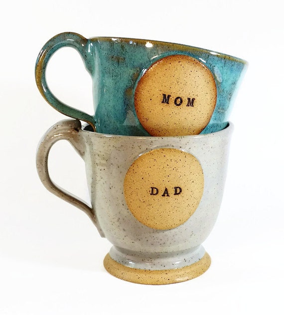 Mom And Dad Mugs Coffee Mug Mug Pottery Mug Mom Mug Dad Mug 