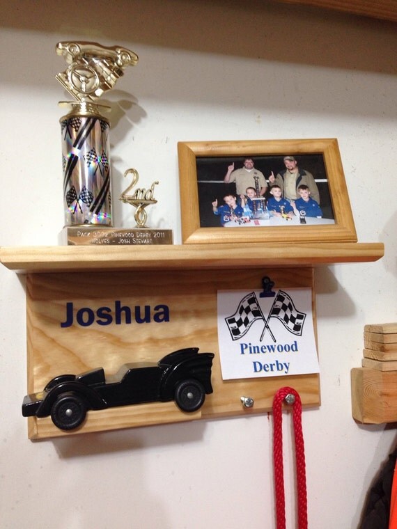 CubScout Pinewood Derby Car Display Shelf Unit 1 by 2stewart5904