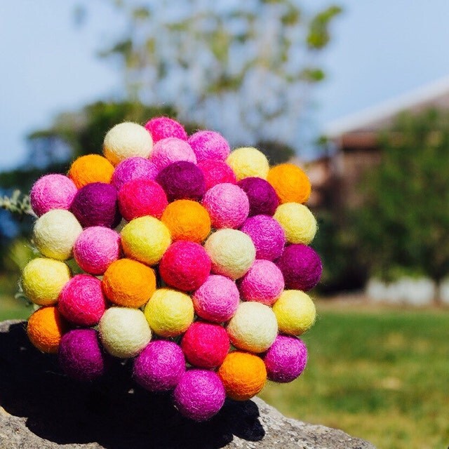 Quality Handcrafted Felt Ball Decor Craft by TheFeltingDorcas