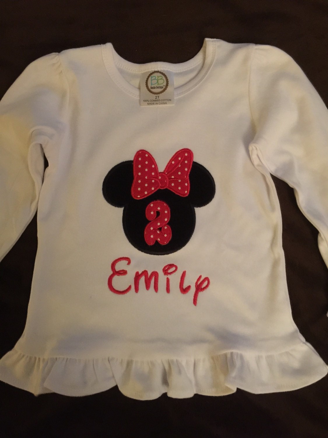 Girls Custom Made Shirts Birthday Shirts Childs Appliqued