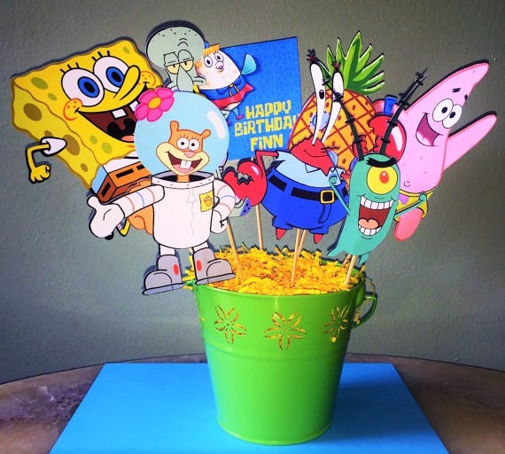 Spongebob Squarepants CenterpieceSpongebob Party Decorations