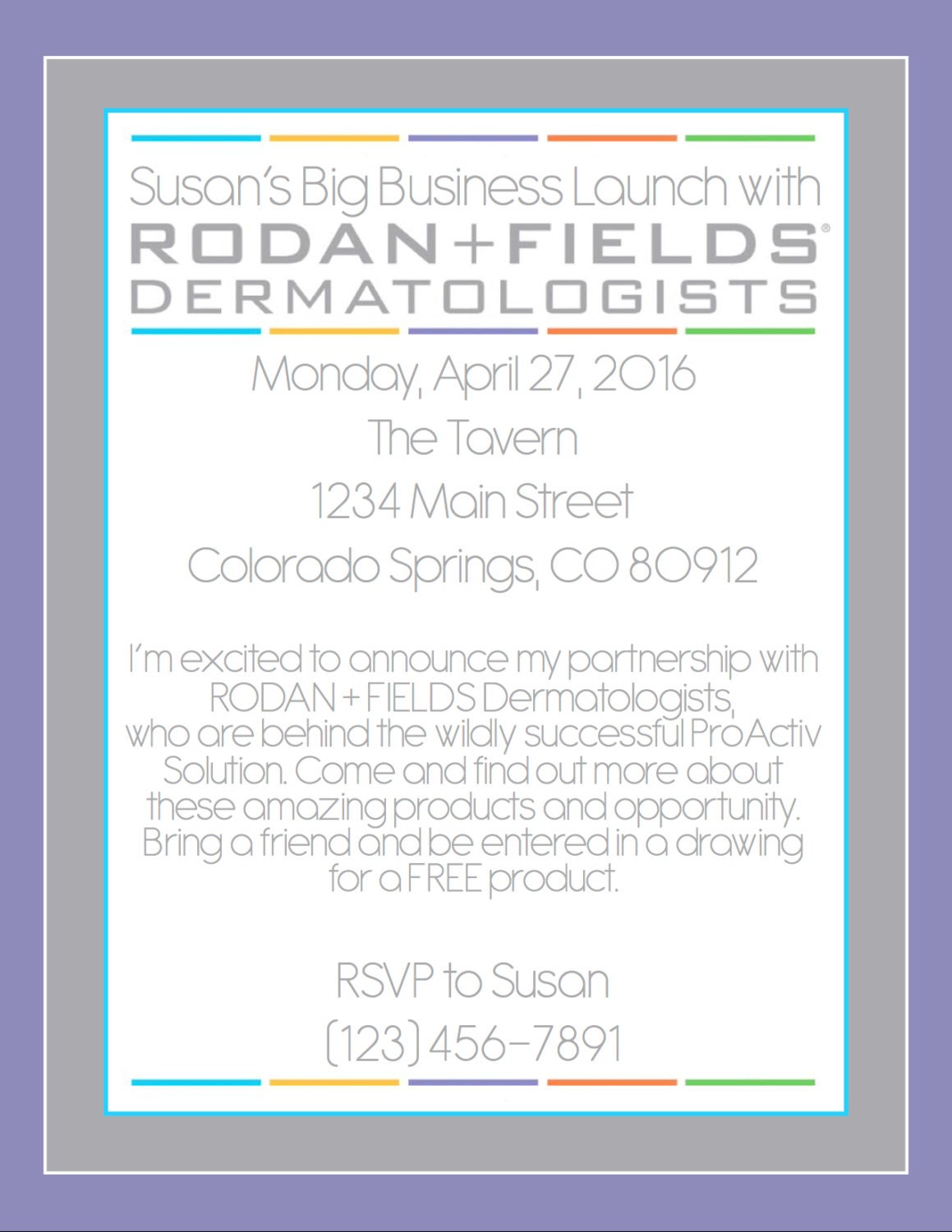 Rodan Fields Big Business Launch by ElevatedEvents on Etsy
