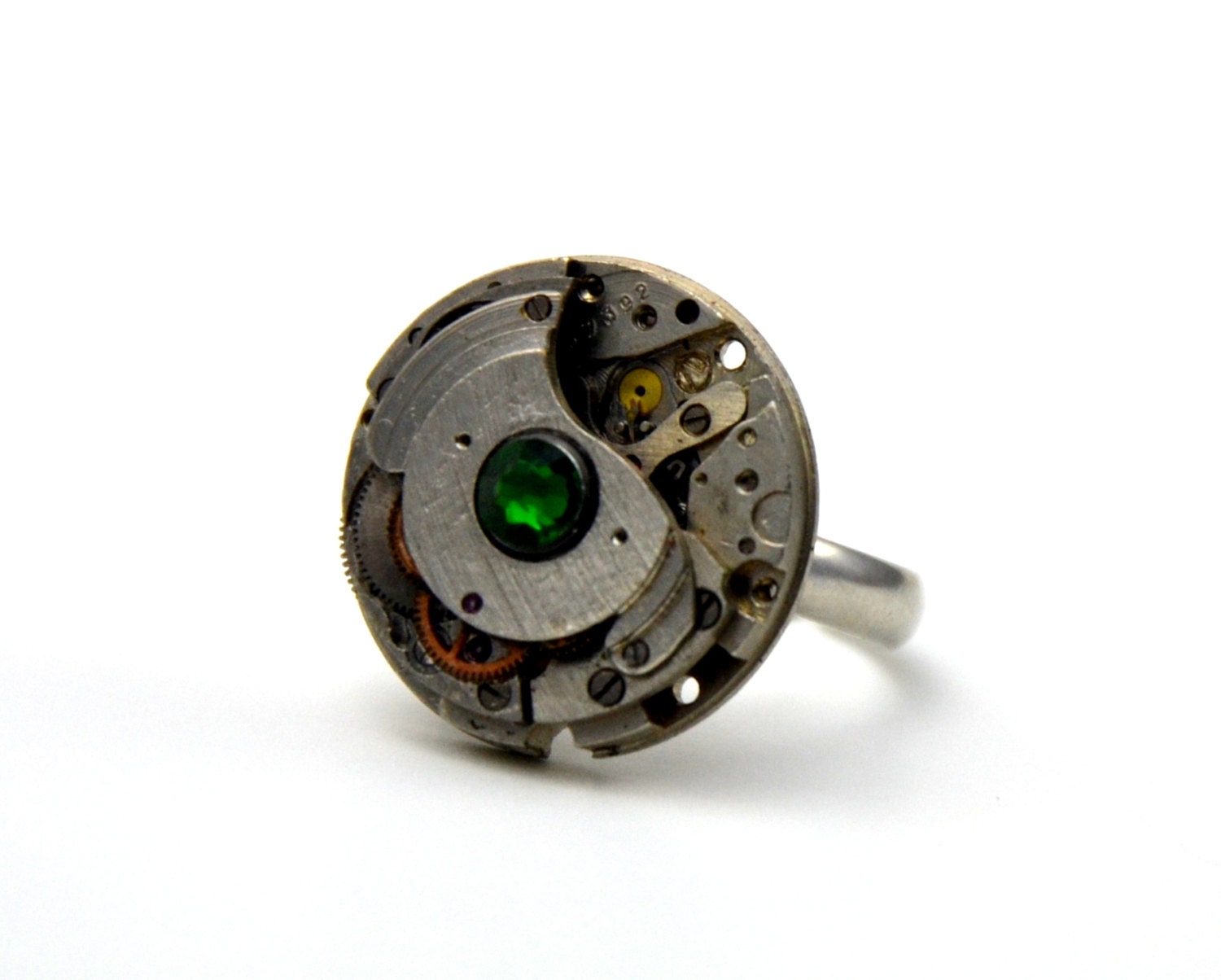Adjustable Watch Movement Ring Steampunk Style.Unique. Watch