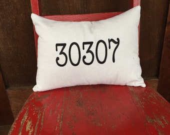 Items similar to Custom Zip Code Pillow on Etsy