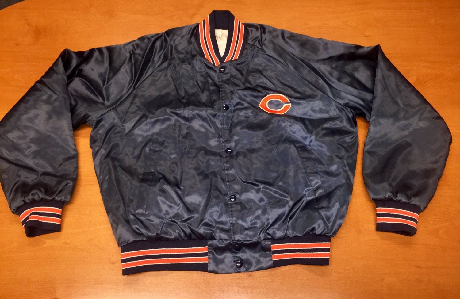 Vintage 90s Chicago Bears Chalk Line Satin Jacket starter