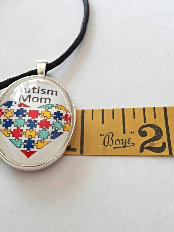 Autism Mom Necklace Autism Awareness Jewelry Puzzle Piece