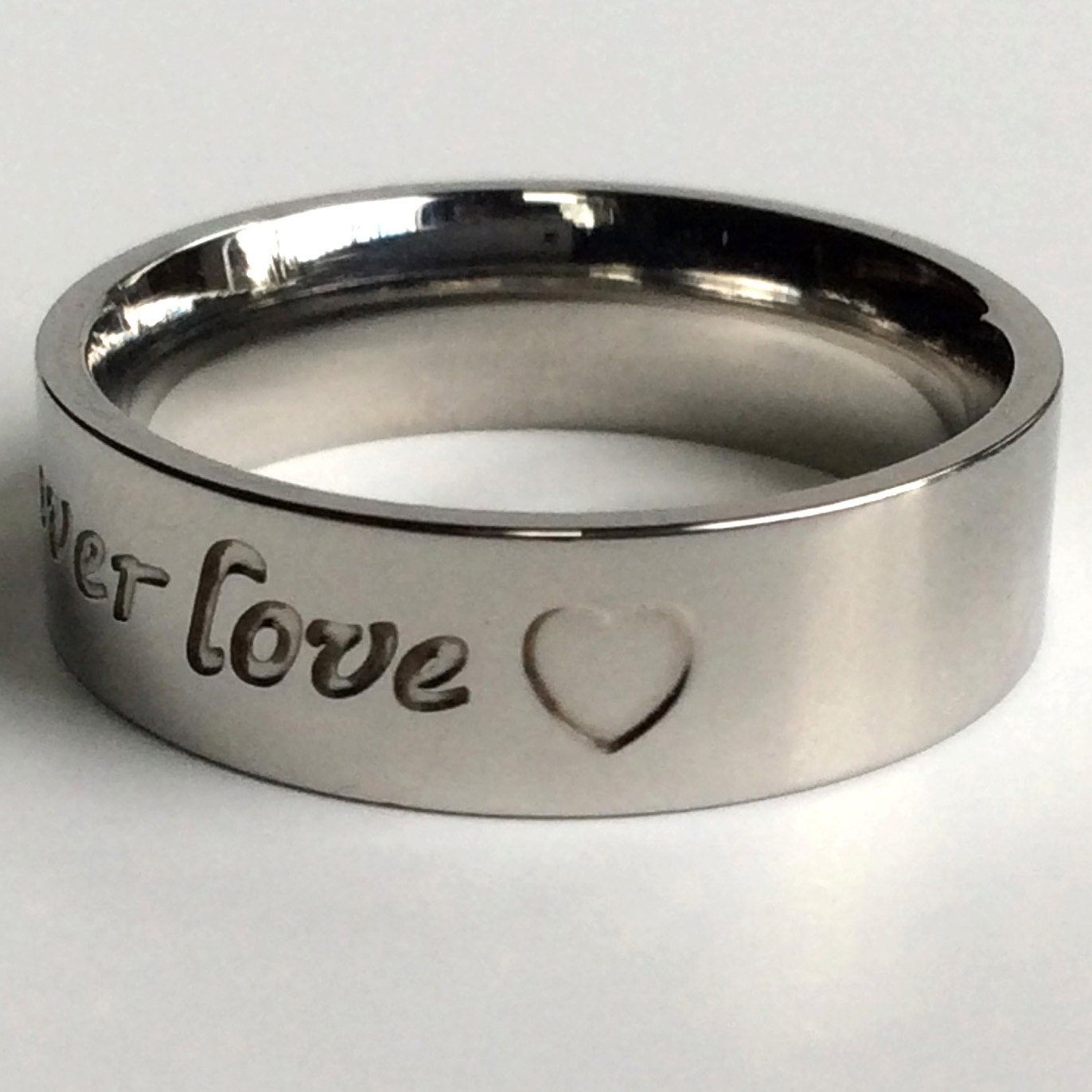 Mens Ring Heart Shaped Ring Custom Ring Personalized Ring
