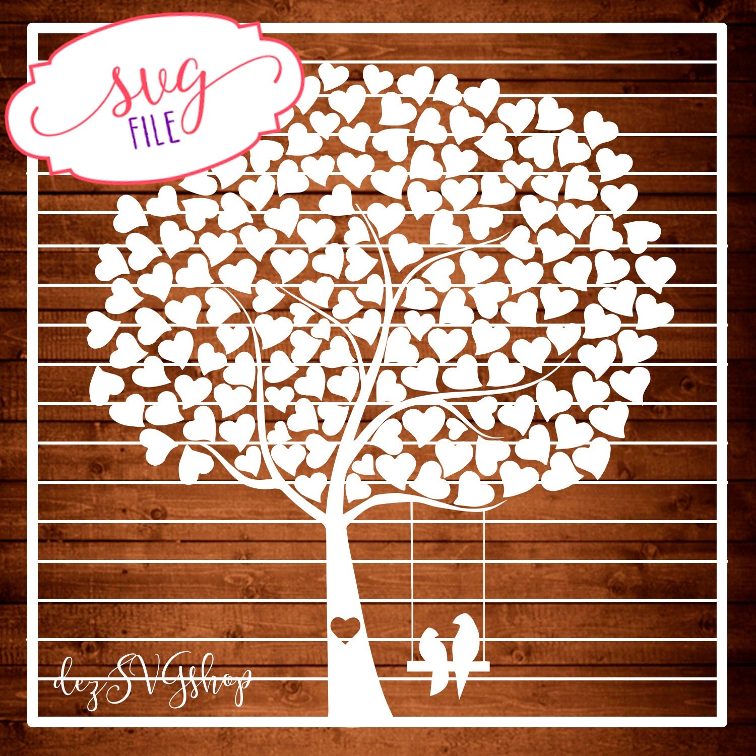 Download Wedding Tree SVG FULL Wedding Guest Book Tree Tree by ...