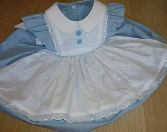 Alice in Wonderland girl's dress - Alice in Onederland first birthday outfit - everyday dress up costume (made to order; 6 months - 10 yrs)