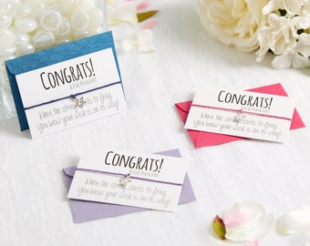 SALE - Congratulations Gift - Wish Bracelet - Congrats Card - Congratulations Card - Exam Congratulations - Charm Bracelet