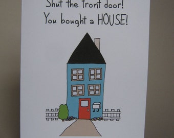 New House Card, New Home Card, New House Congrats, moving card, new house, new home, moving house, all grown up card