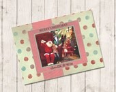 Items similar to Personalized photo Christmas card,Custom Photo