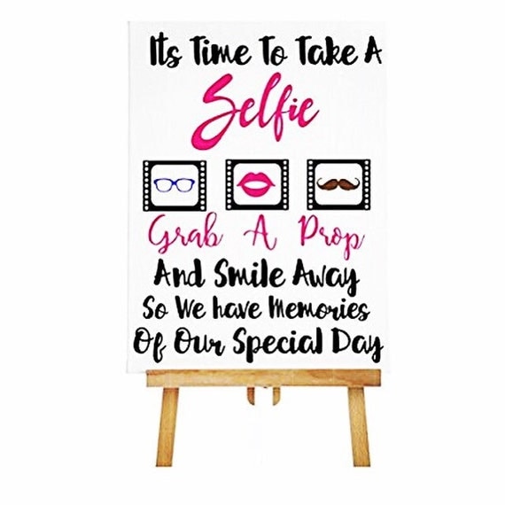Items similar to Selfie Sign, Selfie Wedding Sign, Photo Prop Sign ...