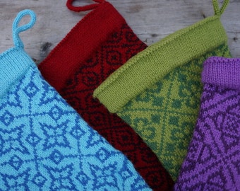 Bas de Noël Knitted Christmas Stocking Patterns