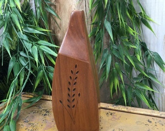 Small Wood Vase, Modern Vase, Retro Vase, Wood Bud Vase, Wooden Vase, Small Wooden Vase, Decorative Wood Vase, Wood Flower Vase