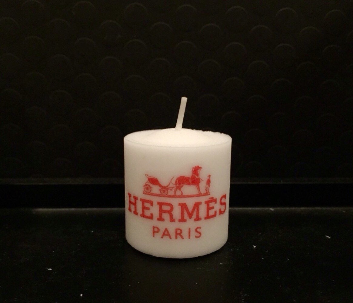 Hermes Candle Hermēs designer fashion Hand by ADORNchicago on Etsy