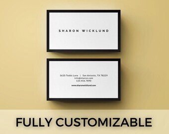 Premade Business Card Template | Simple Elegant Business Card, Photography Business Card , Professional Business Design, Vistaprint Ready
