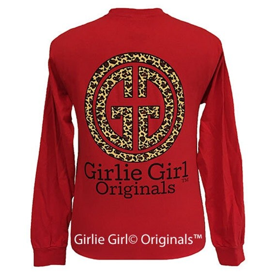 Girlie Girl Originals Leopard Logo Comfort Color Long Sleeve