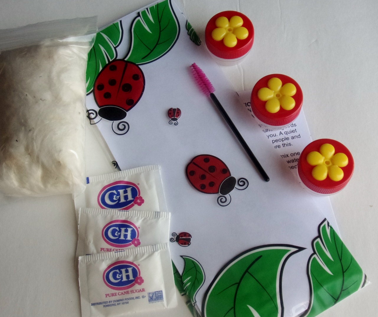 3 Hand Held Hummingbird Feeders Made and by AmazingBirdStuff