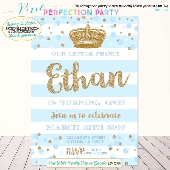 Little Prince Birthday Invitations 5