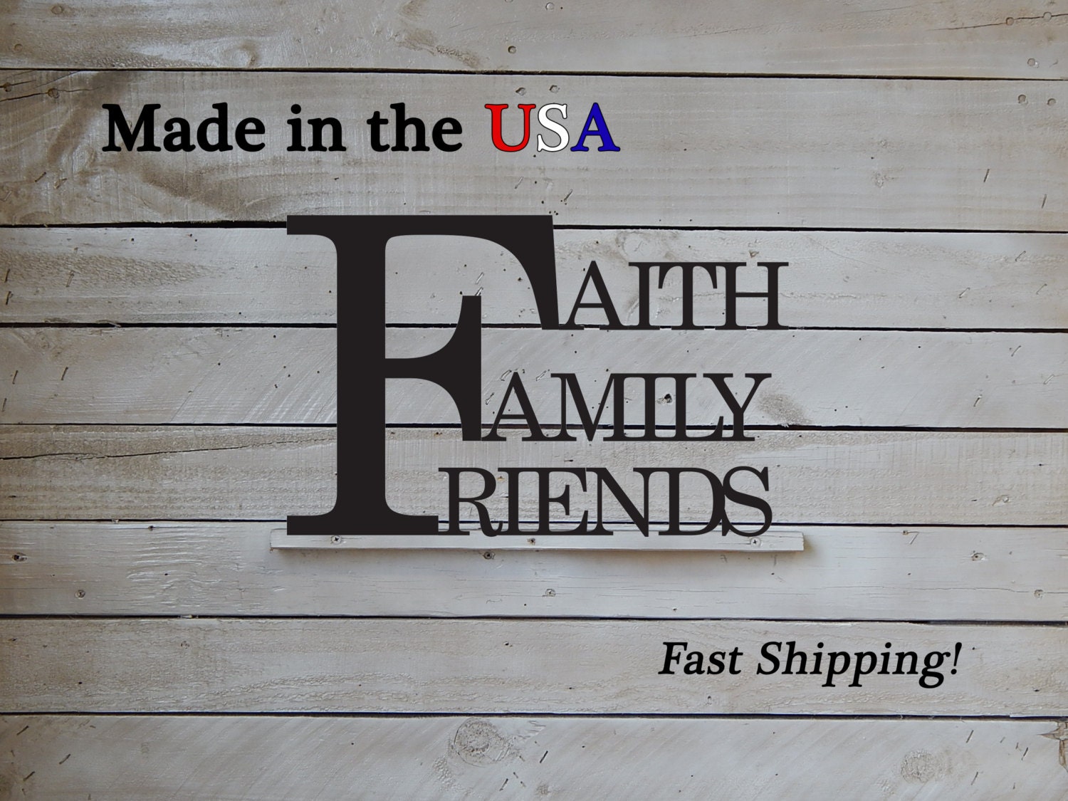 Faith Family Friends Metal Sign Metal Art Home Decor Metal