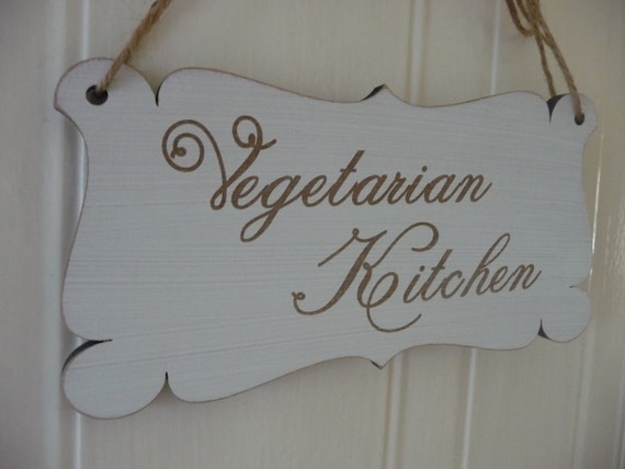 vegetarian kitchen sign shabby chic kitchen door sign vegan vegetarian kitchen sign shabby chic kitchen door sign vegan