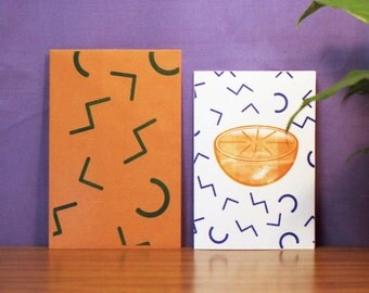 Riso Printed A5 Greetings Card and Envelope