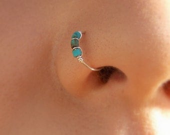 Nose hoop - Silver Nose Ring - Sterling Silver Nose Hoop - Nose Jewelry - Nostril Hoop - Nose Piercing - Nose Earring - Nostril Jewelry