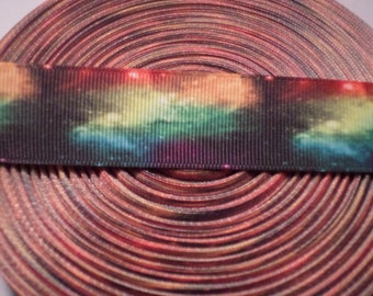 Galaxy grosgrain ribbon, galaxy ribbon