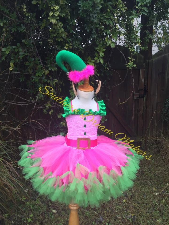 Pink Elf tutuElf Christmas Tutu Elf tutu by SouthernDreamMakers