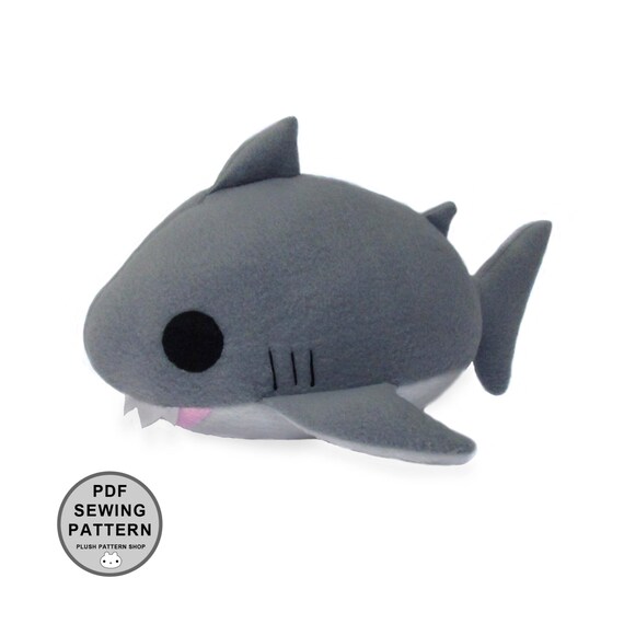 free stuffed shark sewing pattern