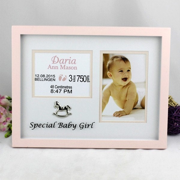 Baby Boy/Girl Personalised Birth Record Frame