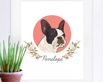 Pet Portraits, custom pet portrait, unique gifts, funny gifts, family portrait, pet memorial, dog art, custom pet print, custom pet poster