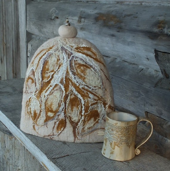 French Coffee Pot Warmer Felted French Press Pot by MadebyReena