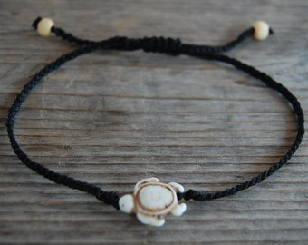 Turtle Anklet,Turtle Beach Anklet,Turtle Bracelet,Adjustable Drawstring,Bohemian Anklet,Summer Anklet,Woman Anklet,Chic,Teen Girls Anklet