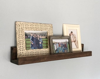 Rustic Wooden Picture Ledge, Floating Shelf, Gallery Wall, Gallery Wall Shelf