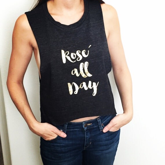 Rose all Day Muscle Tank Top
