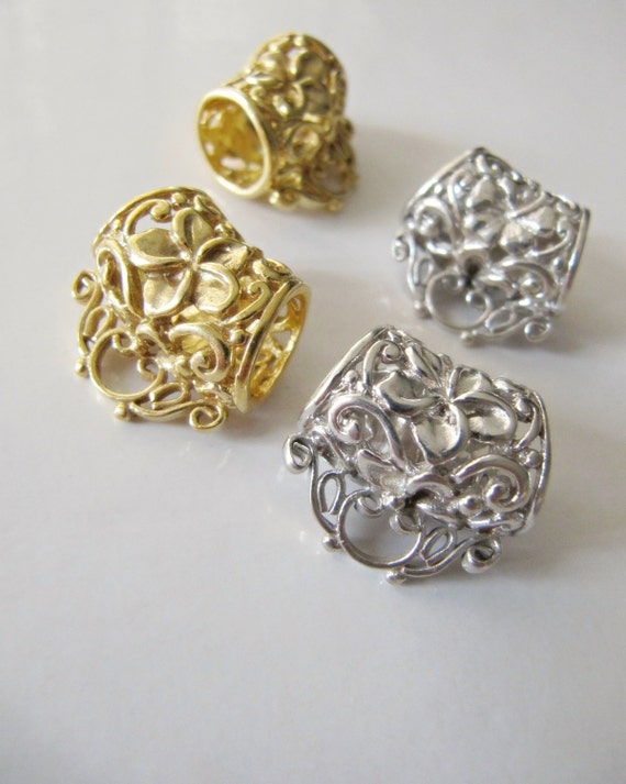 Vermeil or silver pendant bail enhancer slider sliding Bali
