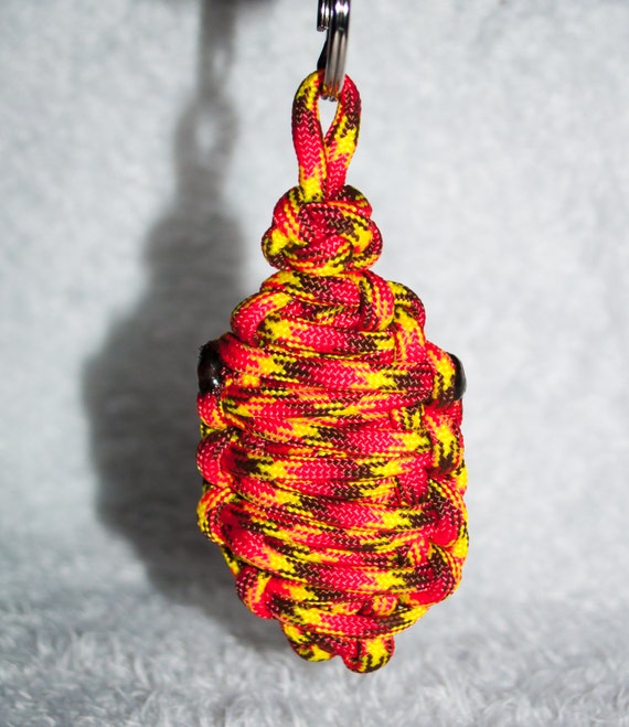 Paracord Keychain Grenade Fire Survival Orange by ...