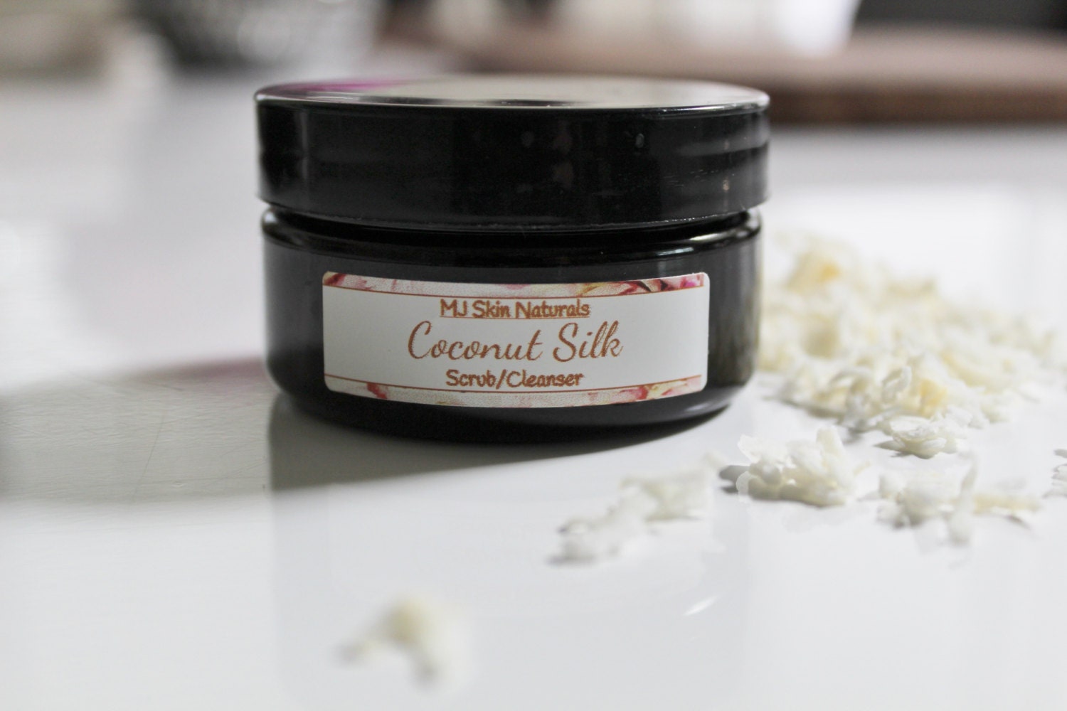 Coconut Silk Facial Scrub With organic coconut by MJSkinNaturals
